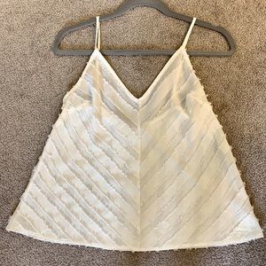 Free people flowy white tank top!